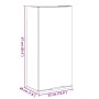 Armario de baño de pared madera envejecida 32x20x67 cm de , Tocadores de baño - Ref: Foro24-856937, Precio: 43,05 €, Descuent...