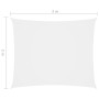 Toldo de vela rectangular tela Oxford blanco 2x3 m de vidaXL, Sombrillas - Ref: Foro24-135255, Precio: 27,41 €, Descuento: %