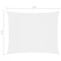 Toldo de vela rectangular tela Oxford blanco 2x3 m de vidaXL, Sombrillas - Ref: Foro24-135255, Precio: 26,50 €, Descuento: %
