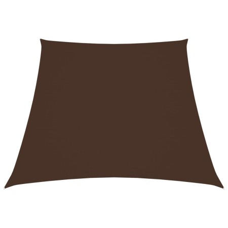 Toldo de vela trapezoidal de tela oxford marrón 3/5x4 m de vidaXL, Sombrillas - Ref: Foro24-135848, Precio: 51,20 €, Descuent...