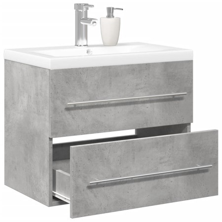 Set muebles de baño 2 piezas madera contrachapada gris hormigón de , Tocadores de baño - Ref: Foro24-3324920, Precio: 152,61 ...
