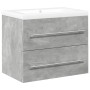 Set muebles de baño 2 piezas madera contrachapada gris hormigón de , Tocadores de baño - Ref: Foro24-3324920, Precio: 152,61 ...