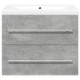 Set muebles de baño 2 piezas madera contrachapada gris hormigón de , Tocadores de baño - Ref: Foro24-3324920, Precio: 152,61 ...