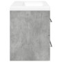 Set muebles de baño 2 piezas madera contrachapada gris hormigón de , Tocadores de baño - Ref: Foro24-3324920, Precio: 152,61 ...