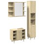 Set de muebles de baño 3 pzas madera contrachapada roble Sonoma de , Muebles de baño - Ref: Foro24-3324976, Precio: 176,99 €,...