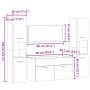 Juego de muebles de baño 4 pzas contrachapada roble Sonoma de , Muebles de baño - Ref: Foro24-3325000, Precio: 168,84 €, Desc...