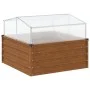 Jardinera con invernadero acero oxidado de , Maceteros y jardineras - Ref: Foro24-4008962, Precio: 106,73 €, Descuento: %