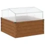 Jardinera con invernadero acero oxidado de , Maceteros y jardineras - Ref: Foro24-4008962, Precio: 106,73 €, Descuento: %
