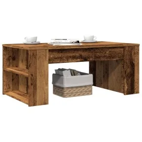 Mesa de centro madera ingeniería madera envejecida 102x55x42 cm by , Coffee table - Ref: Foro24-856024, Price: 69,83 €, Disco...