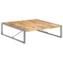 Mesa de centro madera de mango rugosa 140x140x40 cm de vidaXL, Mesas de centro - Ref: Foro24-321579, Precio: 340,16 €, Descue...