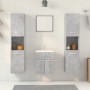 Juego muebles de baño 4 pzas madera contrachapada gris hormigón de , Muebles de baño - Ref: Foro24-3324873, Precio: 150,51 €,...