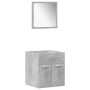 Juego muebles de baño 4 pzas madera contrachapada gris hormigón de , Muebles de baño - Ref: Foro24-3324873, Precio: 150,51 €,...