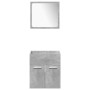 Juego muebles de baño 4 pzas madera contrachapada gris hormigón de , Muebles de baño - Ref: Foro24-3324873, Precio: 150,51 €,...