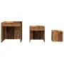 Stackable tables, set of 3, aged engineered wood by , Side tables - Ref: Foro24-856686, Price: 68,80 €, Discount: %