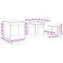 Mesas apilables 3 uds madera de ingeniería envejecida de , Mesas auxiliares - Ref: Foro24-856686, Precio: 71,39 €, Descuento: %