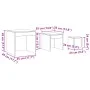 Stackable tables, set of 3, aged engineered wood by , Side tables - Ref: Foro24-856686, Price: 68,80 €, Discount: %