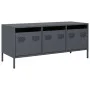 Mueble de TV acero laminado en frío antracita 101,5x39x43,5 cm de , Muebles TV - Ref: Foro24-851228, Precio: 93,19 €, Descuen...
