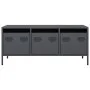 Mueble de TV acero laminado en frío antracita 101,5x39x43,5 cm de , Muebles TV - Ref: Foro24-851228, Precio: 93,19 €, Descuen...