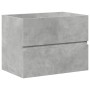 Set muebles de baño 2 piezas madera contrachapada gris hormigón de , Muebles de baño - Ref: Foro24-3324908, Precio: 146,53 €,...