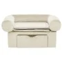 Sofá para perros con cajón felpa crema 75x50x38 cm de , Camas para perros - Ref: Foro24-171082, Precio: 110,38 €, Descuento: %
