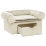 Sofá para perros con cajón felpa crema 75x50x38 cm de , Camas para perros - Ref: Foro24-171082, Precio: 112,19 €, Descuento: %
