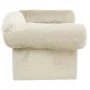 Sofá para perros con cajón felpa crema 75x50x38 cm de , Camas para perros - Ref: Foro24-171082, Precio: 110,38 €, Descuento: %