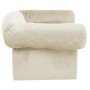 Sofá para perros con cajón felpa crema 75x50x38 cm de , Camas para perros - Ref: Foro24-171082, Precio: 112,19 €, Descuento: %