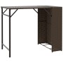 Juego de comedor de jardín plegable 5 piezas ratán PE marrón de , Conjuntos de jardín - Ref: Foro24-365945, Precio: 171,65 €,...