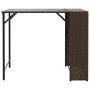 Juego de comedor de jardín plegable 5 piezas ratán PE marrón de , Conjuntos de jardín - Ref: Foro24-365945, Precio: 171,65 €,...
