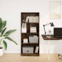 Estantería madera de ingeniería roble ahumado 60x24x143 cm de , Librerías y estanterías - Ref: Foro24-857816, Precio: 63,89 €...