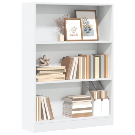 Estantería de madera de ingeniería blanca 80x24x109 cm de , Librerías y estanterías - Ref: Foro24-857835, Precio: 53,19 €, De...