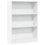 Estantería de madera de ingeniería blanca 80x24x109 cm de , Librerías y estanterías - Ref: Foro24-857835, Precio: 53,19 €, De...
