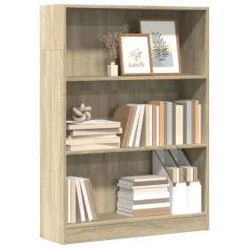 Estantería de madera de ingeniería roble Sonoma 80x24x109 cm de , Librerías y estanterías - Ref: Foro24-857837, Precio: 49,09...