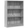 Estantería de madera de ingeniería gris Sonoma 80x24x109 cm de , Librerías y estanterías - Ref: Foro24-857840, Precio: 48,52 ...