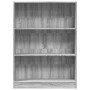 Estantería de madera de ingeniería gris Sonoma 80x24x109 cm de , Librerías y estanterías - Ref: Foro24-857840, Precio: 48,52 ...