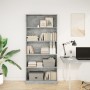 Estantería de madera de ingeniería gris hormigón 80x24x176 cm de , Librerías y estanterías - Ref: Foro24-857856, Precio: 66,3...
