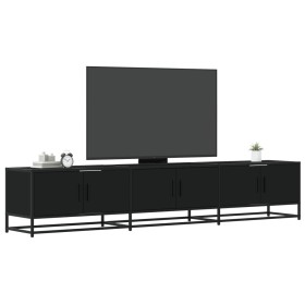 Mueble para TV madera de ingeniería negro 210x35x41 cm de , Muebles TV - Ref: Foro24-3300790, Precio: 148,94 €, Descuento: %