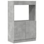 Aparador de madera de ingeniería gris hormigón 63x33x100 cm de , Librerías y estanterías - Ref: Foro24-855100, Precio: 62,23 ...