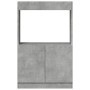 Aparador de madera de ingeniería gris hormigón 63x33x100 cm de , Librerías y estanterías - Ref: Foro24-855100, Precio: 62,23 ...