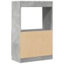 Aparador de madera de ingeniería gris hormigón 63x33x100 cm de , Librerías y estanterías - Ref: Foro24-855100, Precio: 62,23 ...