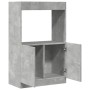 Aparador de madera de ingeniería gris hormigón 63x33x100 cm de , Librerías y estanterías - Ref: Foro24-855100, Precio: 62,23 ...