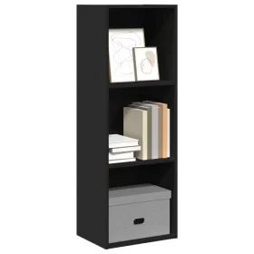 Estantería de madera de ingeniería negra 40x30x114 cm de , Librerías y estanterías - Ref: Foro24-857868, Precio: 49,76 €, Des...