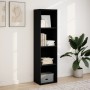 Estantería de madera de ingeniería negra 40x30x152 cm de , Librerías y estanterías - Ref: Foro24-857877, Precio: 60,04 €, Des...