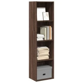 Estantería de madera de ingeniería marrón roble 40x30x152 cm de , Librerías y estanterías - Ref: Foro24-857882, Precio: 58,98...