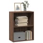 Estantería de madera de ingeniería marrón roble 60x30x77 cm de , Librerías y estanterías - Ref: Foro24-857896, Precio: 35,86 ...