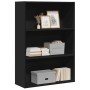Estantería de madera de ingeniería negra 80x30x114 cm de , Librerías y estanterías - Ref: Foro24-857932, Precio: 60,96 €, Des...