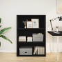 Estantería de madera de ingeniería negra 80x30x114 cm de , Librerías y estanterías - Ref: Foro24-857932, Precio: 60,96 €, Des...