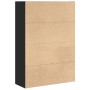 Estantería de madera de ingeniería negra 80x30x114 cm de , Librerías y estanterías - Ref: Foro24-857932, Precio: 60,96 €, Des...