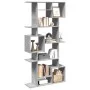 Estantería madera contrachapada gris hormigón 92x29x188 cm de , Librerías y estanterías - Ref: Foro24-3310319, Precio: 117,76...