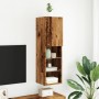Mueble para TV con luces LED madera envejecida 30,5x30x102 cm de , Muebles TV - Ref: Foro24-857676, Precio: 61,33 €, Descuent...